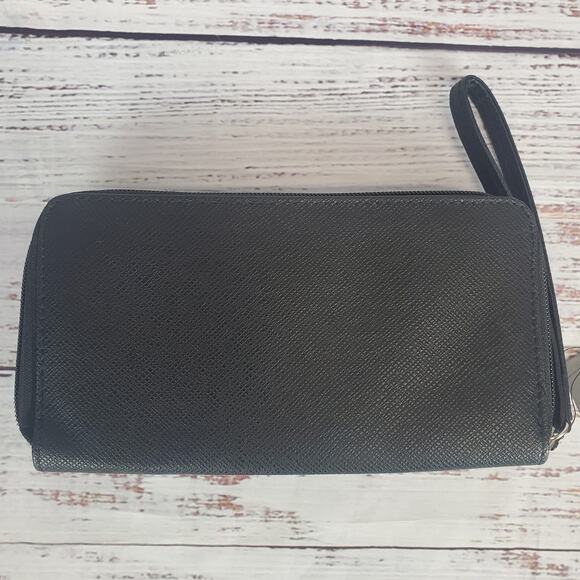 Tahari Black Front Pocket Organizer Wristlet Wallet All in one New with tag - Picture 2 of 14